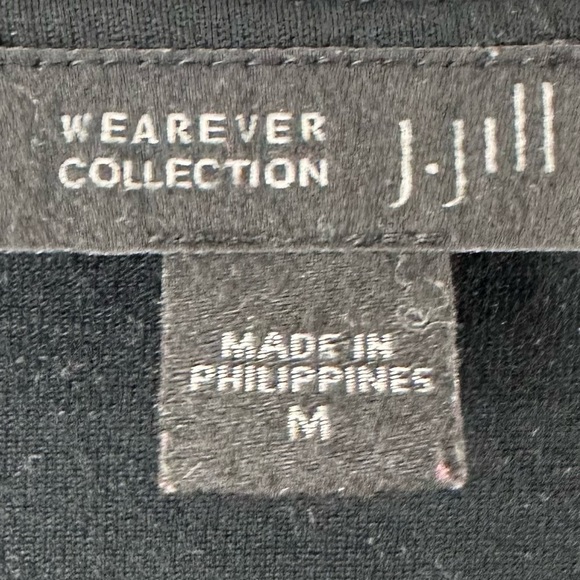 J.Jill Wearever Collection Striped Jersey Knit Cardigan Top - Picture 3 of 6